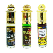 Musky 3 in 1 (Royal Musk, Nazneem, Musk Safi) Alcohol Free 24 Hours 6ml Rollon 3 Pc. Combo Pack