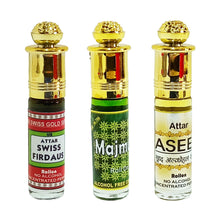 Arabic 3 in 1 (Swiss Firdaus, Majmua, Aseel) Alcohol Free 24 Hours 6ml Rollon 3 Pc. Combo Pack