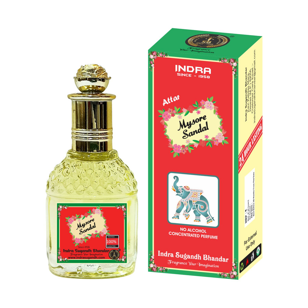 Mysore Sandal Non Alcoholic Long Lasting 25ml Rollon Pack – Indra
