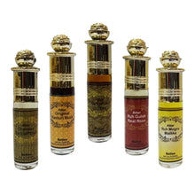 Combo of Natural Chandan/Sandalwood, Kasturi, Oudh, Gulab, Mogra 6ml Rollon 5 Piece Combo Pack