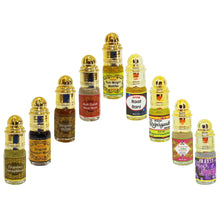 Navratna Combo Chandan/Sandalwood, Kasturi, Oudh, Gulab, Mogra, Raatrani, Rajnigandh, Kamal, Lavender 3ml Rollon 9 Piece Combo Pack