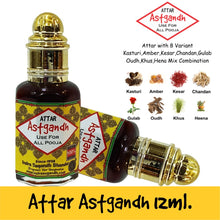 Ashtagandha with 8 Variant Combination Kasturi, Amber, Kesar, Chandan, Gulab, Oudh, Hina Mix 12ml Rollon Pack
