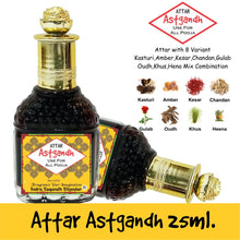 Ashtagandha with 8 Variant Combination Kasturi, Amber, Kesar, Chandan, Gulab, Oudh, Hina Mix 25ml Rollon Pack