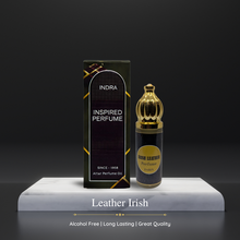 LE@THER IRISH Perfume For Men Non-Alcoholic Fragrance 8ml Roll On Pack ||  Leather, Juniper berries, Amber