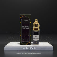 LE@THER OMB Perfume For Men Non-Alcoholic Fragrance 8ml Roll On Pack ||  Leather, Cardamom, Jasmine