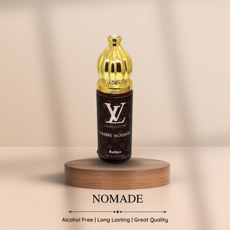 NOMADE Perfume For Men Non-Alcoholic Fragrance 8ml Roll On Pack ||  Mirabelle, Freesia, Oakmoss
