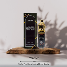 WANTED Perfume For Men Non-Alcoholic Fragrance 8ml Roll On Pack ||  Cardamom, Caramel, Amberwood