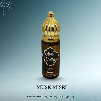 MUSK AL MISRI Perfume For Men Non-Alcoholic Fragrance 8ml Roll On Pack ||  White Musk, Amber, Powder