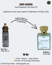 A D GEO Perfume For Men Non-Alcoholic Fragrance 8ml Roll On Pack ||  Bergamot, Marine, Jasmine