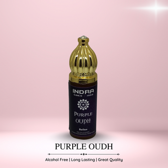 PURPLE OUDHPerfume For Men Non-Alcoholic Fragrance 8ml Roll On Pack ||  Oud, Saffron, Rose