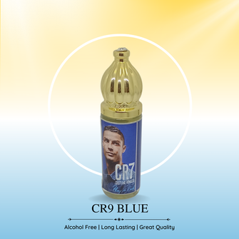 CR9 BLUE Perfume For Men Non-Alcoholic Fragrance 8ml Roll On Pack ||  Bergamot, Cardamom, Sea Notes