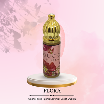 FLORA Perfume For Men Non-Alcoholic Fragrance 8ml Roll On Pack ||  Gardenia, Peony, Citrus