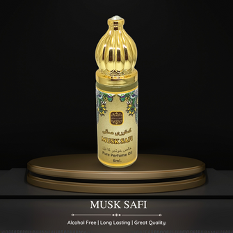 MUSK SAFI Perfume For Men Non-Alcoholic Fragrance 8ml Roll On Pack ||  White Musk, Rose, Amber