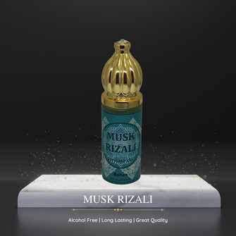 MUSK RIZALI Perfume For Men Non-Alcoholic Fragrance 8ml Roll On Pack ||  White Musk, Sandalwood, Amber