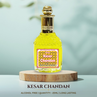 Kesar Chandan Perfume To Relax & Refresh Your Mind 25ml Rollon  Pack