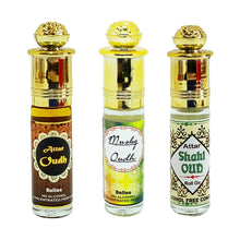 Agarwood 3 in 1 (Royal Oudh, Musky Oudh, Shahi Oud) Alcohol Free 24 Hours 6ml Rollon 3 Pc. Combo Pack