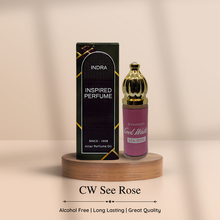 CW SEE ROSE Perfume For Men Non-Alcoholic Fragrance 8ml Roll On Pack ||  Pear, Peony, Musk