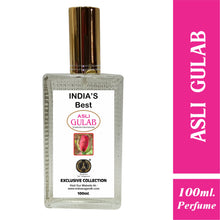 Asli Gulab Rose Perfume for Men & Women – Natural & Pure Rose Fragrance | Premium Rose Ittar Spray | Long-Lasting Floral Aroma | 100ml Luxury Pack