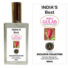 Asli Gulab Rose Perfume for Men & Women – Natural & Pure Rose Fragrance | Premium Rose Ittar Spray | Long-Lasting Floral Aroma | 100ml Luxury Pack