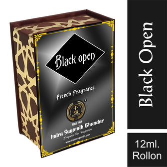 Black Open Strong & Floral ittar 12ml Rollon Gift Box Pack