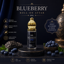 Blueberry Perfume For Men Non-Alcoholic Fragrance 8ml Roll On Pack || Grapefruit, Cedarwood, Vetiver