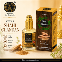 Shahi Chandan Attar Sandalwood Perfume Oil for Men & Women | Long-Lasting Alcohol-Free Fragrance