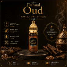 Dehnal Oudh Perfume For Men Non-Alcoholic Fragrance 8ml Roll On Pack || Saffron, Oud, Amber