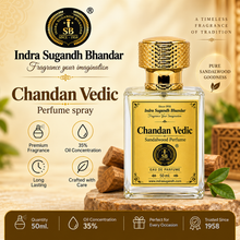 Chandan Vedic Perfume for Men & Women – Premium & Pure Karnataka Sandalwood Eau De Parfum Spray | Long-Lasting Woody, Floral & Fresh Luxury Fragrance | Unisex Perfume
