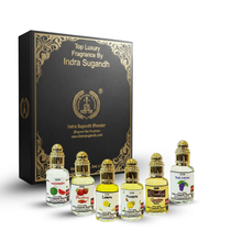 Fruity Bliss Attar Combo for Men & Women – 6-Piece Fruity Fragrance Ittar Gift Set | Strawberry, Chocolate Musk, Lime Fresh, Watermelon, Pineapple & Black Currant | Alcohol-Free Perfume Oils | 6 x 12ml Roll-On | 72ml Pack