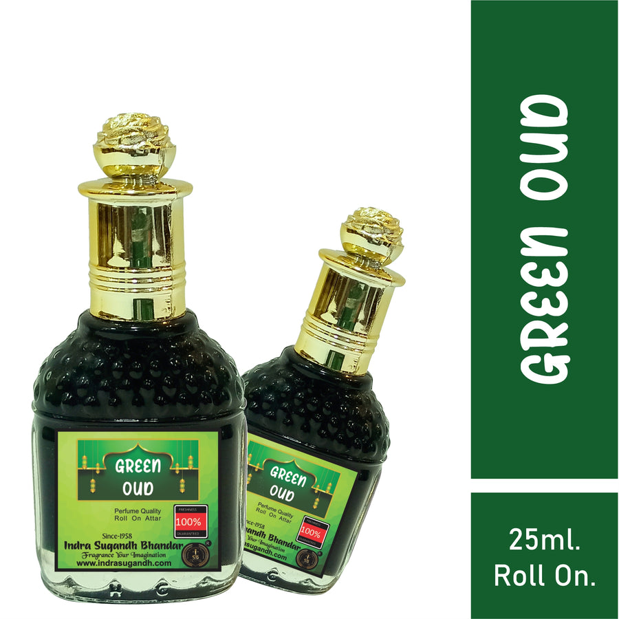INDRA SUGANDH BHANDAR Luxury Oud Attar For Men|Women Green Oudh