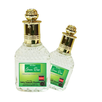 Green Rose Real Gulab Perfume Oil Premium & 25ml Rollon Pack