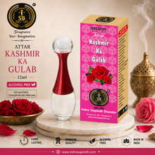 Kashmir Ka Gulab Attar for Men & Women – Premium Alcohol-Free Rose Perfume Oil | Long-Lasting Floral Fragrance