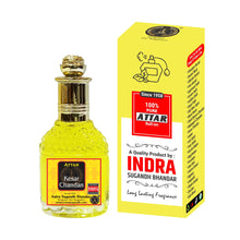 Kesar Chandan Yellow Attar Premium Saffron & Pure Sandalwood Perfume Oil for Men & Women | Long-Lasting Alcohol-Free Fragrance