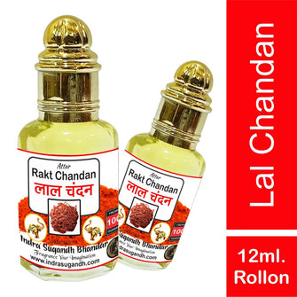 Lal Chandan Real & Pure Rakta Sandalwood Red Combination Perfume 24 Hours 12ml Rollon Pack
