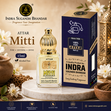 Shahi Mitti Attar for Men & Women – Alcohol-Free Concentrated Mitti Perfume Oil | Long-Lasting Earthy Fragrance | 15ml Roll-On Fancy Pack