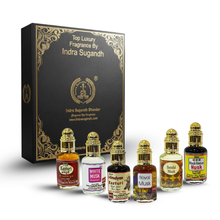 Kasturi Attar Combo for Men & Women – 6-Piece Premium Attar Gift Set | Kasturi, Black Kasturi, White Musk, Himalayan Musk, Royal Musk & Sandal Musk | Alcohol-Free Perfume Oils | 6 x 12ml Roll-On | 72ml Pack