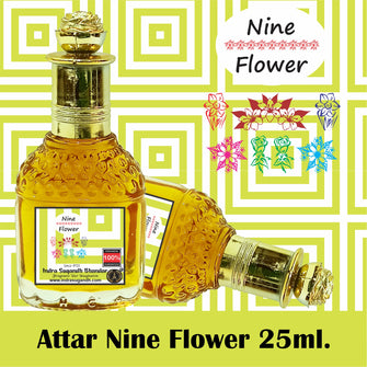 Nine Flower Strong & Pure Perfume 24 Hours 25ml Rollon Pack