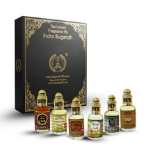 Oudh Attar Combo for Men & Women – 6-Piece Premium Ittar Gift Set | Royal Oudh, Arabian Oud, Kashmiri Oudh, White Oud, Musky Oudh & Amber Oudh | Alcohol-Free Perfume Oils | 6 x 12ml Roll-On | 72ml Pack