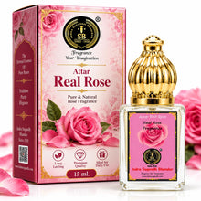 Pink Rose Attar for Men & Women – Alcohol-Free Rose Perfume Oil | Long-Lasting Floral Fragrance | 12ml Roll-On Fancy Gift Pack