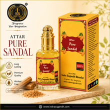 Pure Sandal Attar for Men & Women – Premium Non-Alcoholic Sandalwood Perfume Oil | Rich Woody Chandan Notes | Long-Lasting Classic Fragrance