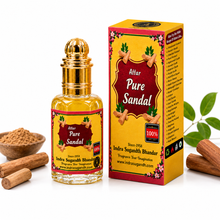Pure Sandal Attar for Men & Women – Premium Non-Alcoholic Sandalwood Perfume Oil | Rich Woody Chandan Notes | Long-Lasting Classic Fragrance
