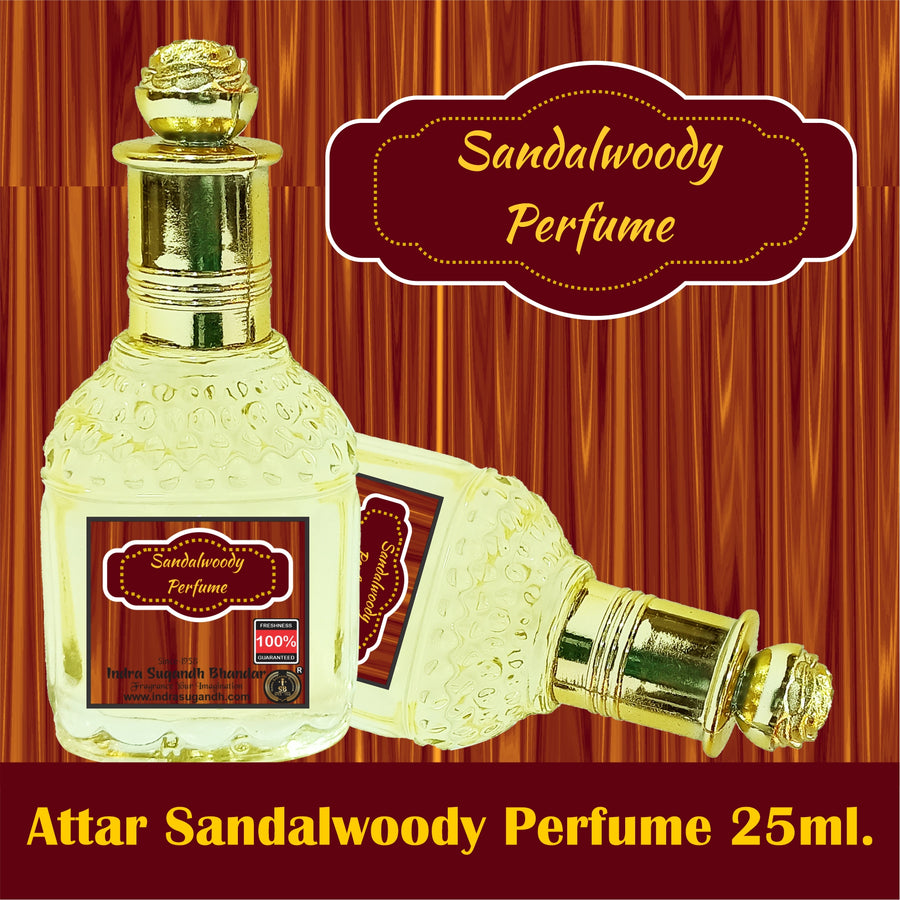 INDRA SUGANDH BHANDAR Attar For Men|Pooja Use Sandalwoody Real