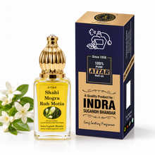 Shahi Mogra Attar for Men & Women – Alcohol-Free Concentrated Mogra Perfume Oil | Long-Lasting Floral Fragrance | 15ml Roll-On Fancy Pack