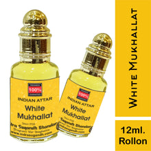 White Mukhallat Pure Perfume Original Blended Itra 12ml Rollon Pack