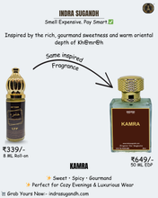 Kamrah Inspired Attar for Men & Women – Premium Non-Alcoholic Perfume Oil | Cinnamon, Praline & Vanilla Notes | Long-Lasting Warm Gourmand Fragrance