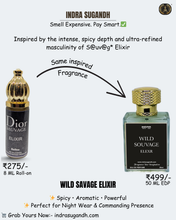 SAVAGE ELIXIR Perfume For Men Non-Alcoholic Fragrance 8ml Roll On Pack ||  Lavender, Spices, Amber