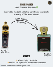 Wanted Inspired Attar for Men & Women – Premium Non-Alcoholic Perfume Oil | Cardamom, Caramel & Amberwood Notes | Long-Lasting Warm Woody Fragrance