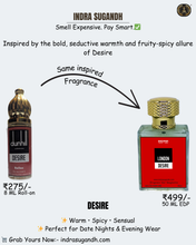 DESIRE Perfume For Men Non-Alcoholic Fragrance 8ml Roll On Pack ||  Apple, Vanilla, Rose