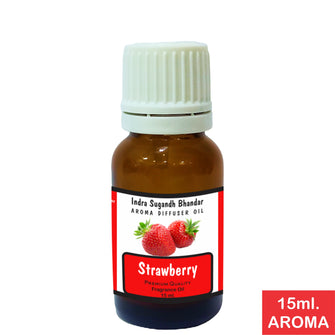 Strawberry Aroma Diffuser Oil - 100% Pure, Natural & Undiluted Essential oils for Home Fragrance, Reed Diffuser, for Aromatherapy & Sleep - Strawberry Essential Oil 15ml Pack