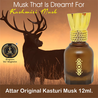 Rare Kashmiri Kasturi Musk With Kasturi Days  12ml Rollon Fancy Gift Pack